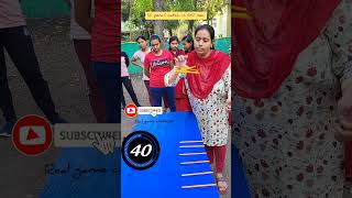 pencils catch game challenge I real games to play I 🤣🎈😂 viral reels realgame family funny [upl. by Lamrouex]