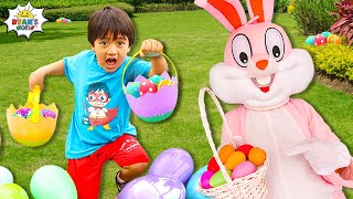 Huge Easter eggs Hunt with Ryan and the Easter Bunny [upl. by Benoite]