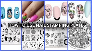 HOW TO USE NAIL STAMPING PLATES THE ART OF STAMPING NAIL POLISH A STEPBYSTEP GUIDE 2024 [upl. by Judy]