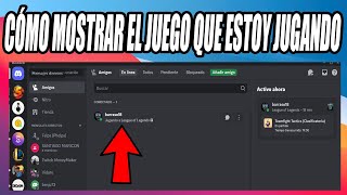 Cómo MOSTRAR el JUEGO que estoy JUGANDO en DISCORD 2024 Tutorial Paso a Paso [upl. by Aneba329]