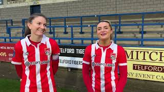 Rosie Embley and Tilly Fantom  Telford United Women v Stourbridge WFC  Post Match Interview [upl. by Kare]