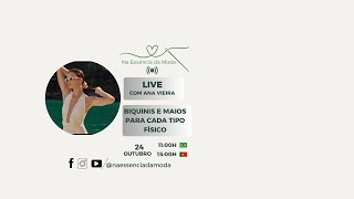 Live Temática Biquinis e Maios para cada tipo de corpo [upl. by Baseler]