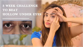 3 Week Challange Face yoga for Hollow Under Eyes by FaceYogi Vibhuti Arorafaceyoga [upl. by Chun]