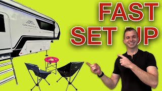 8 Steps for FASTER campsite set up [upl. by Ahseikram]