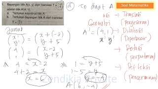 Soal Matematika kelas 11 TRANSFORMASI GEOMETRI [upl. by Sunday601]