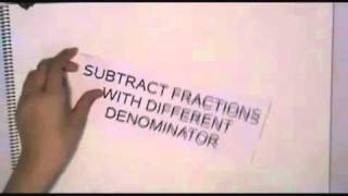 SUBTRACT FRACTIONS Resta de fracciónes [upl. by Sumetra600]