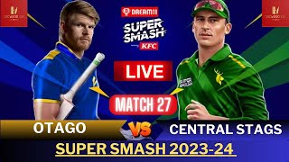 Super Smash live  OTG VS CS Live  Otago Volts Vs Central Stags live  Super Smash T20 Live Stream [upl. by Horan]