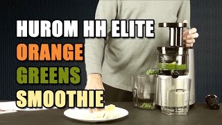 Making Smoothies with the Hurom Elite Slow Juicer HHSBB11 [upl. by Akinwahs]