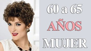 CORTES DE PELO CORTO RIZADO PARA MUJER DE 60 A 65 AÑOS  CABELLO ONDULADO CORTO DE MODA MUJER [upl. by Annagroeg]