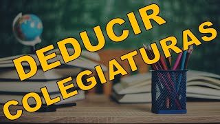 ¿CÓMO DEDUCIR GASTOS POR COLEGIATURAS [upl. by Rehportsirhc721]