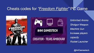 Cheat Code in Freedom Fighter PC Game [upl. by Bethesda]