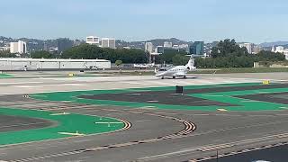 Gulfstream G280 takes off out of Santa Monica airport [upl. by Trinee48]