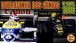 A HISTÓRIA do GP BRASIL 1986  O Maior DOMÍNIO BRASILEIRO em um GP do Brasil  Senna VS Piquet [upl. by Aicissej784]