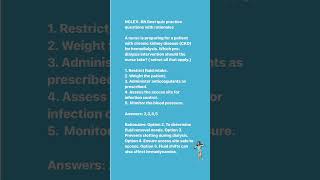 NCLEX RN Best quiz practice questions with rationals [upl. by Salesin149]