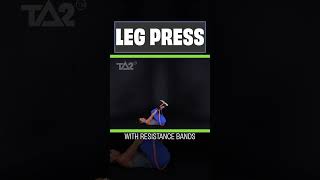 Great Leg Exercise using only a Resistance Band called the Leg Press [upl. by Sillsby]