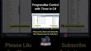 Progress Bar in C Using a Timer  Tutorial shorts short csharp progressbar [upl. by Einad]