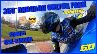 360 Camera OULTON PARK ONBOARD SUZUKI GSXR1000R [upl. by Uolyram]