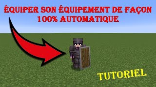 TUTO Comment faire un équipeur automatique l Minecraft 119  120  💖 [upl. by Dnalrah]