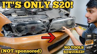 THE BEST HEADLIGHT RESTORATION KIT IVE EVER USED and its cheap [upl. by Erfert]