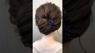 Beautiful and elegant hair style ✨️ hairstylesforlonghair supereasyhairstyle [upl. by Lenad42]