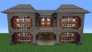 Minecraft Tutorial Brick House  2 [upl. by Angelis155]