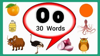 Letter O words for kids Words start with OO words O letter words O for wordsLetter O words [upl. by Micheline]