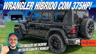 Andei no Jeep Wrangler 4xe híbrido e vou mostrar os detalhes para vocês Bonus Customização nos EUA [upl. by Lamhaj318]