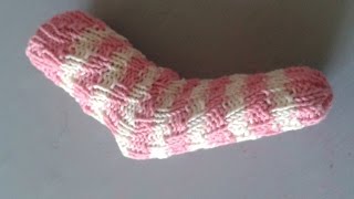 EINFACHE Babysocken ohne Ferse stricken  Anleitung  Würmlies [upl. by Kaiulani]