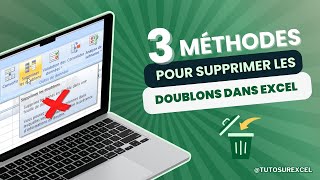 Supprimer les Doublons sur Excel  3 Astuces Faciles et Rapides [upl. by Sibelle]