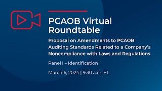 PCAOB Roundtable  Panel 1 Identification [upl. by Un]