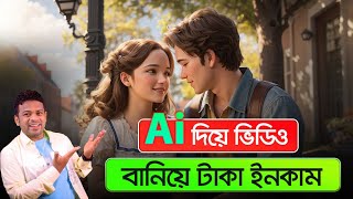 এআই দিয়ে কার্টুন ভিডিও তৈরি করে ইনকাম  How to Earn Money by Ai [upl. by Artined]