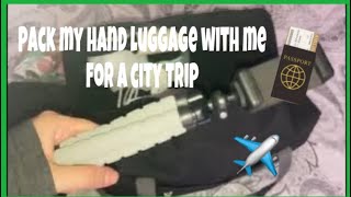 Pack with me for a 4 day city break  personal hand luggage only  Ryanair ✈️🧳 [upl. by Dugald]