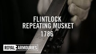 Flintlock Repeating Musket  1786  Our Collection [upl. by Pogah975]