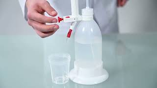 Titration with the burettetitration burette according to Schilling [upl. by Notsnarc]