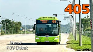 Joyride  POV Debut SG1872G on 405  MAN NL323F A22 Gemilang Euro 6 [upl. by Kamillah]