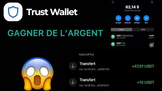 Comment gagner la crypto monnaie USDT gratuitement avec trust wallet [upl. by Rosenwald473]