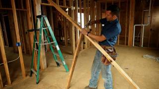 BUILDING SKILLS Framing tip  How to straighten a wall [upl. by Lolande]