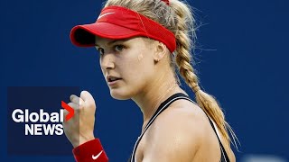 Canadian tennis star Eugenie Bouchard makes pro pickleball debut [upl. by Daraj659]