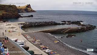 LIVE Praia dos Reis Magos Beach Webcam Caniço Madeira Island [upl. by Yzeerb329]