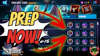 MAX OUT THE BLADE DIAMOND EVENT  F2P GUIDE  ENDGAME GUIDE  MARVEL Strike Force  MSF [upl. by Auqinot981]