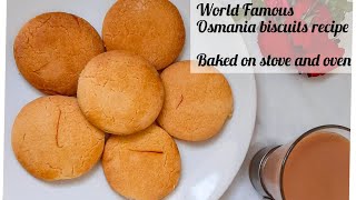 Osmania Biscuits Recipe 2 Ways Without Oven amp Oven Hyderabads famous Osmania Biscuits bakery Style [upl. by Hinckley467]