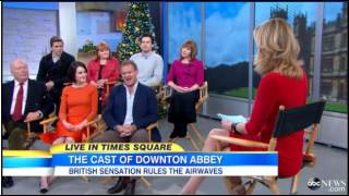 Downton Abbey Cast  Good Morning America [upl. by Tammi]