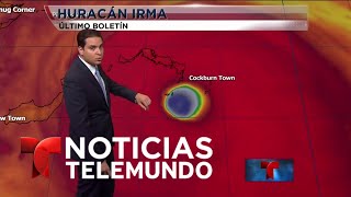 Conozca la trayectoria del huracán Irma  Noticiero  Noticias Telemundo [upl. by Anivram789]