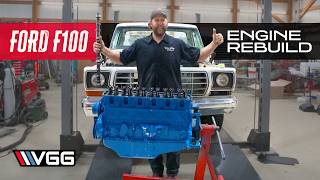 ABANDONED To Restored Rebuilding a Ford F100 Part 3  HOTROD EFI 300 Straight 6 Budget Build [upl. by Aikimat]