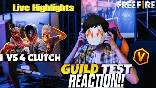 What a Clutchs 🔥Nepali reaction on Guild Test versus [upl. by Alolomo184]