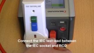 How to test a portable RCD with the Apollo 600 [upl. by Giuseppe590]