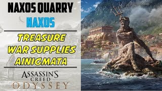 Naxos Quarry  Ainigmata War Supplies amp Treasure Location  AC ODYSSEY [upl. by Aihsoek]