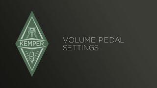 Kemper Profiler Tutorials  Expression Pedals  english [upl. by Neelahs]