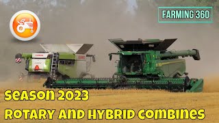 Harvest 2023  Season 2023 Rotary and Hybrid combines recap amp compilation featuring [upl. by Fital]