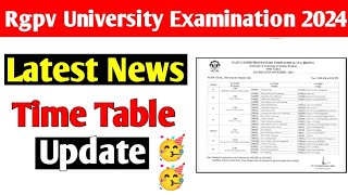 Rgpv time table update 🥳  rgpv latest news [upl. by Aihsilat73]